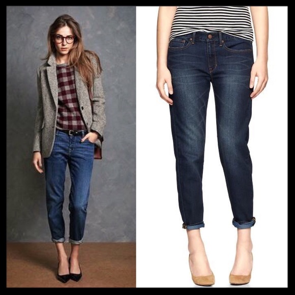 boyfriend jeans dark wash